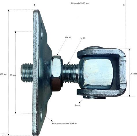 Akcesoria Do Bramy Metalstyl Zawias Regulowany Do Bram Furtek M Zr