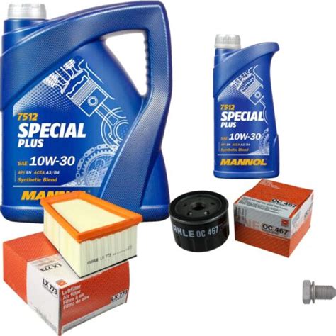 Paquete de inspección MAHLE 6 L MANNOL Special Plus 10W 30 para Renault