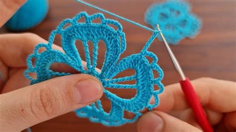 Super Easy Crochet Knitting Motif Çok Güzel Muhteşem Tığ İşi Motif