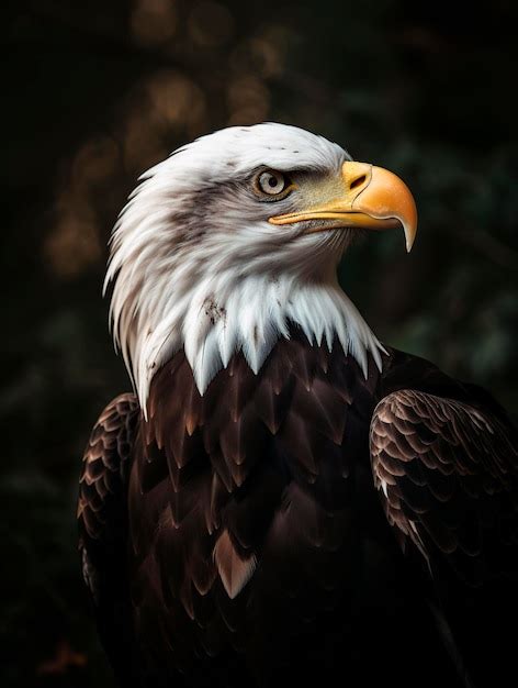 Premium AI Image | Spectacular closeup of American eagle