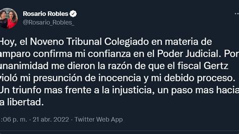 Caso Rosario Robles Tribunal Determinó Que Gertz Manero Violó El