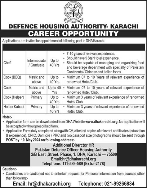 Dha Karachi Jobs 2024 Dha Karachi Jobs 2024 By Rozerote Apr 2024