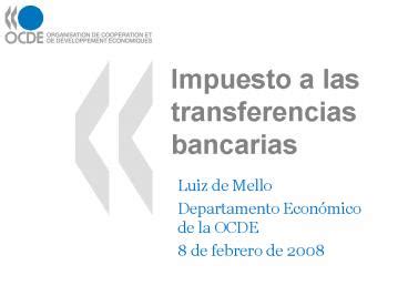 PPT Impuesto A Las Transferencias Bancarias PowerPoint Presentation