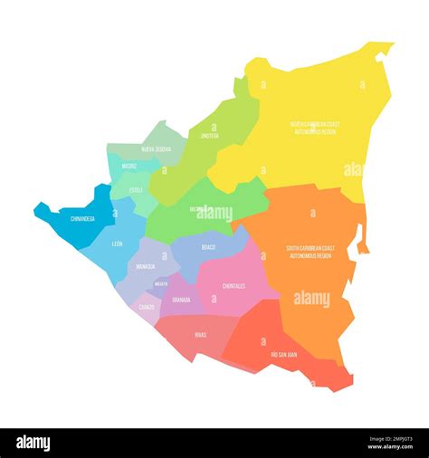 Mapa Geografico De Nicaragua Stock Vektorgrafiken Kaufen Alamy