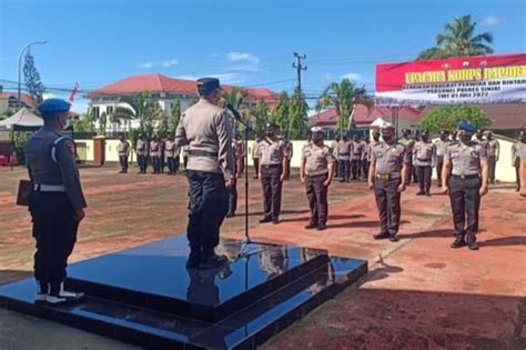 Anggota Polres Sinjai Naik Pangkat Kapolres Harap Jadi Pelecut Motivasi