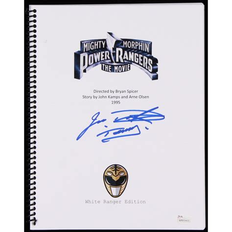 Jason David Frank Signed Mighty Morphin Power Rangers The Movie Full