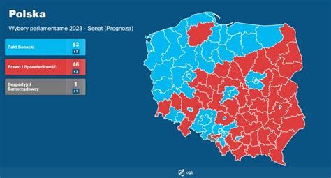 Wybory 2023 Lublin niebieską wyspą w morzu czerwieni Prognoza wyniku