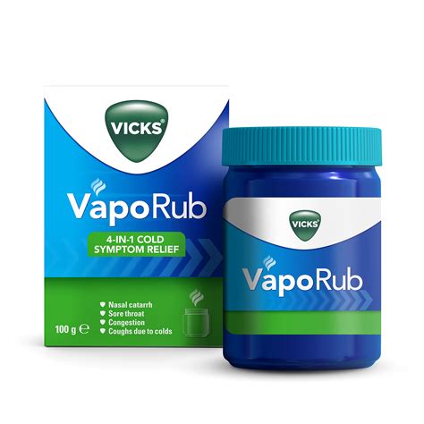 Vicks Vaporub Gr Relief Of Cough Cold Flu Like Symptoms