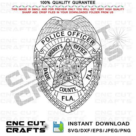 Dade County Sheriffs Office Police Officer Svg Eagle (Download Now) - Etsy