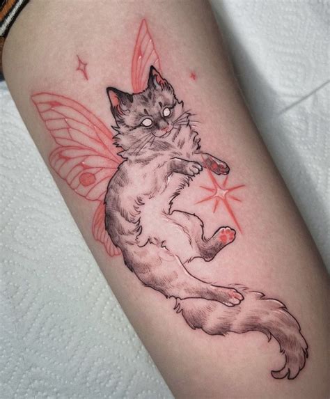 Fairy Cat Tat Cat Tattoo Cute Tattoos Cute Little Tattoos