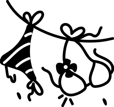 A Sketchy Icon Of Bikini Hanging On A Clothesline 53580792 Vector Art