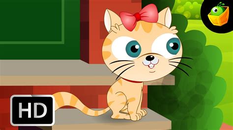 Pussy Cat Sat On The Step English Nursery Rhymes Cartoon Animated