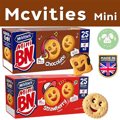McVitie's Mini BN Strawberry Mini แมควิตี้ส์ บิสกิตแซนวิซ /Mcvities ...