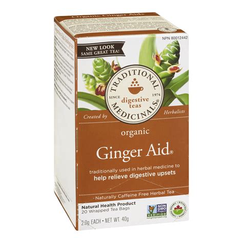 Traditional Medicinals Organic Tea Ginger Aid Whistler Grocery