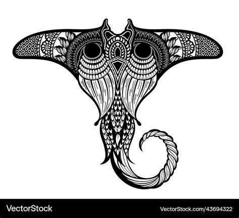 Manta ray Royalty Free Vector Image - VectorStock