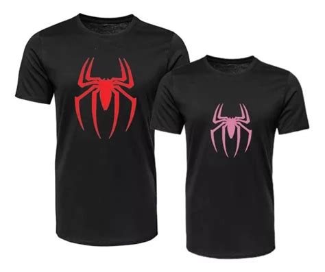 Playeras De Parejas Dúo Spider Team Spiderman Hombre Araña Meses sin