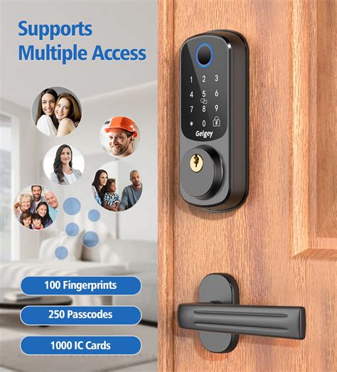 Gelgey Keyless Entry Door Lock With Keypads Smart Lock For Front Door