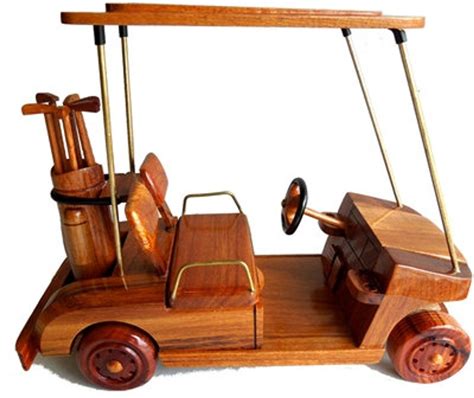 Golf Cart With Clubs Wood T Golf T Wood Replica Golf Etsy