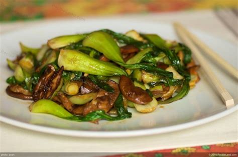 Bok Choy Shiitake Mushroom Stir Fry Recipe