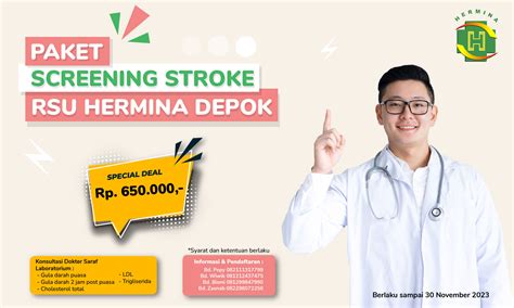 Hermina Hospitals Hermina Depok Hospital Stroke Screening Package