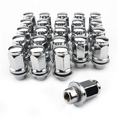 Amazon Pcs M X Chrome Wheel Lug Nuts Hex Mm