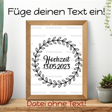 Blumen Bl Te Kranz Svg Png Dxf Datei Plotter Laser Rahmen Etsy De