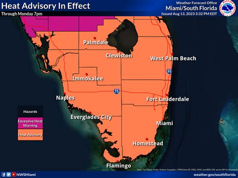 Weather Alert Miami Area Heat Advisory Extended Once More Fl Keys News