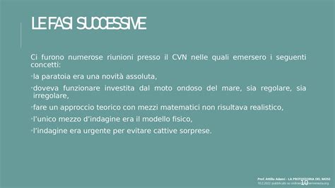 Attilio Adami E La Protostoria Del MoSE Nel Futuro Della Laguna Di