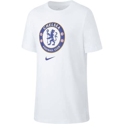 Chelsea T Skjorte Crest Hvit Bl Barn Unisportstore No