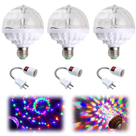 Pcs Colorful Rotating Magic Ball Light New Disco Ball Light With