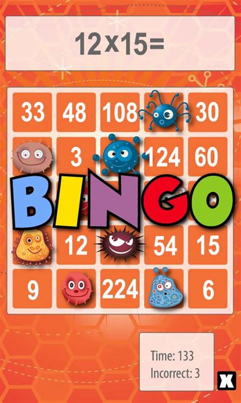 Play Math Bingo and learn your numbers