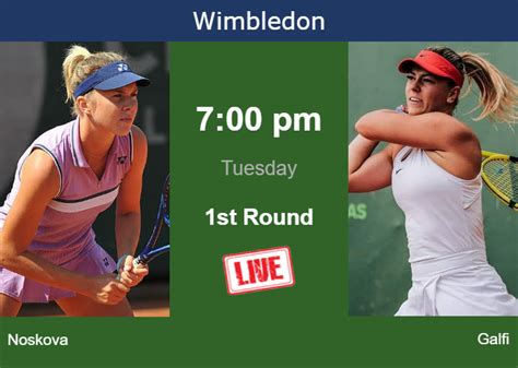 How to watch Noskova vs. Galfi on live streaming in Wimbledon on ...