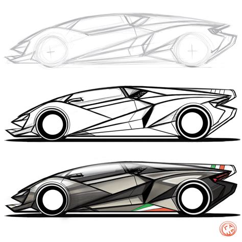 Lamborghini Car Drawing Free Download On Clipartmag