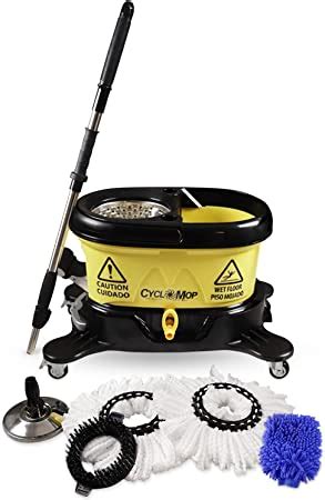 Amazon CycloMop Commercial Spinning Spin Mop With Dolly Wheels