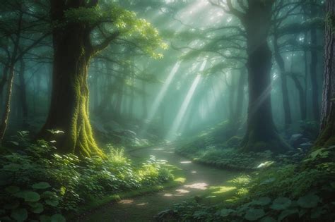 Premium Ai Image Enchanted Forest Retreat