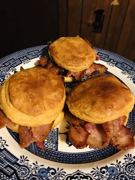 Applewood Bacon And Honey Butter Biscuits Tasty Rbacon