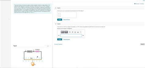 Solved Review Constants Part A The Circuit Shown In The Chegg