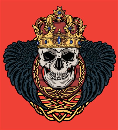 King Skull Logo 3687929 Vector Art At Vecteezy