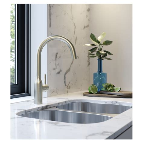 Eirline Eli Brushed Chrome Kitchen Tap Single Lever Home Luxuries