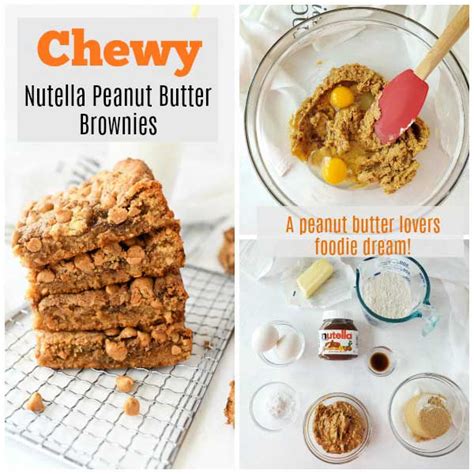 Chewy Peanut Butter Nutella Brownies - Best Crafts and Recipes