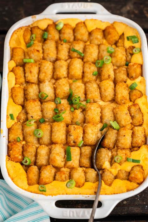 The Best Buffalo Chicken Tater Tot Casserole Recipe Bowl Me Over