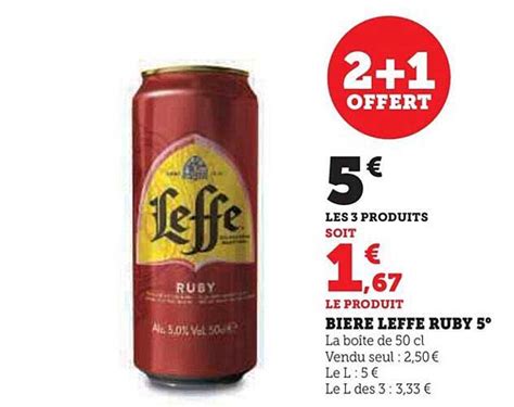 Promo Bi Re Leffe Ruby Chez Super U Icatalogue Fr