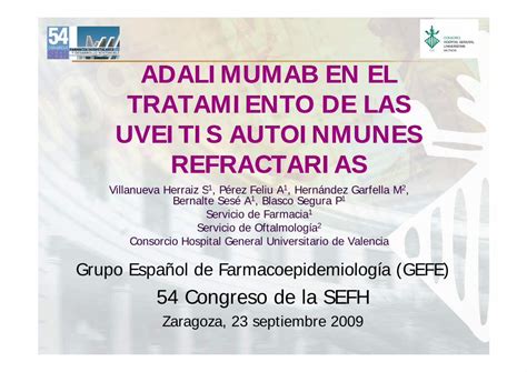 Pdf Adalimumab En El Tratamiento De Las Uveitis Autoinmunes