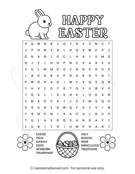 7 Fun Easter Word Search Printables Free Artofit