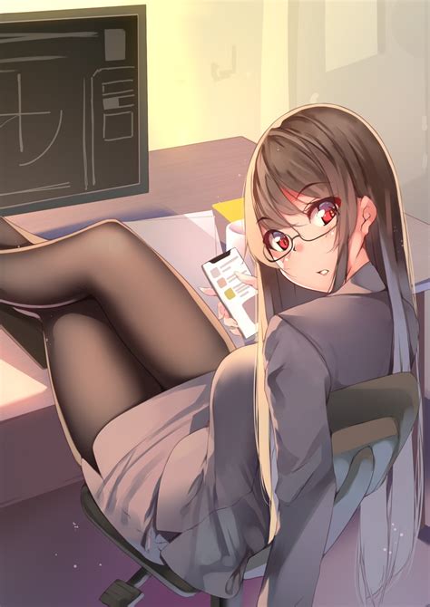 Yumemi Kiowa Business Suit Megane Pantyhose 583769 Yande Re