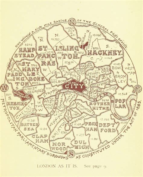 This Map Showing The Boroughs Of London As They Were In 1895 Artofit