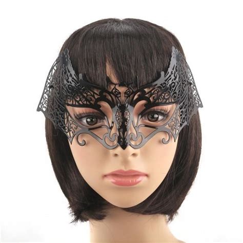 Masque V Nitien En M Tal Noir Chauve Souris L Gant Aristocrate Bal