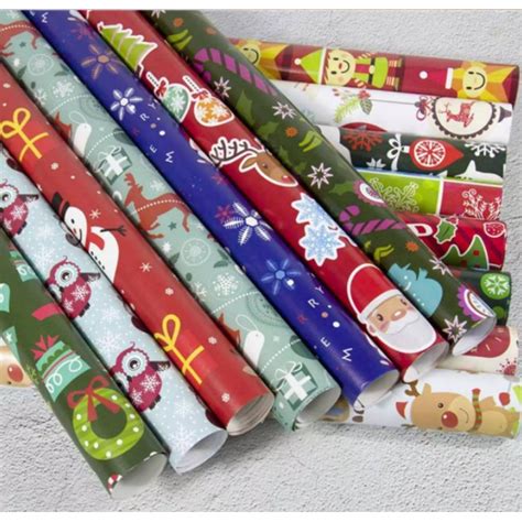 50 Pcs 25 Pcs Assorted Christmas Gift Wrapper Coated And Glossy 5