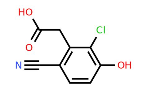 CAS 1805489 83 1 2 Chloro 6 Cyano 3 Hydroxyphenylacetic Acid Aceschem