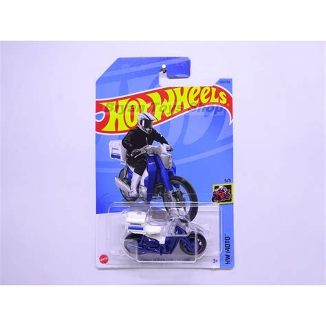 Hot Wheels Honda Super Cub Custom Dark Blue Shopee Singapore